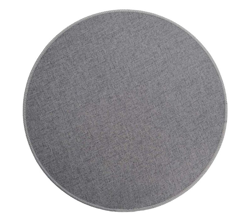 Set De Table Rond Tissé "edward" 38cm Gris