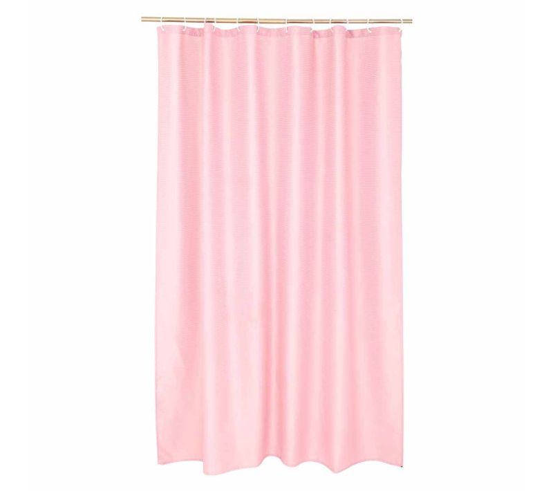 Rideau De Douche "quartz" 180x200cm Rose Poudré