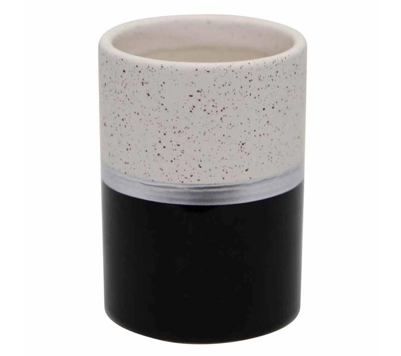 Gobelet Salle De Bain Design "skyline" 10cm Noir