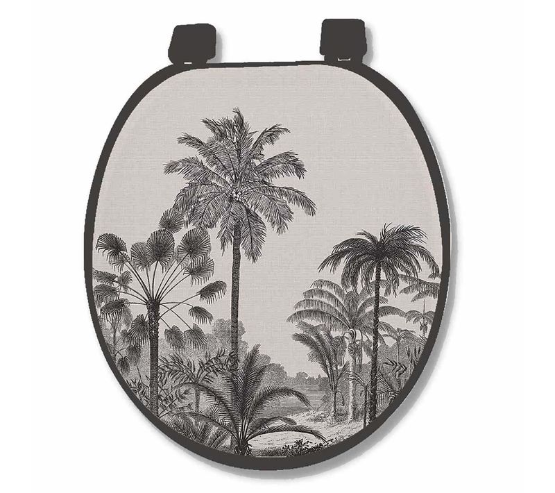 Abattant Wc Imprimé "cocoty" 47cm Noir