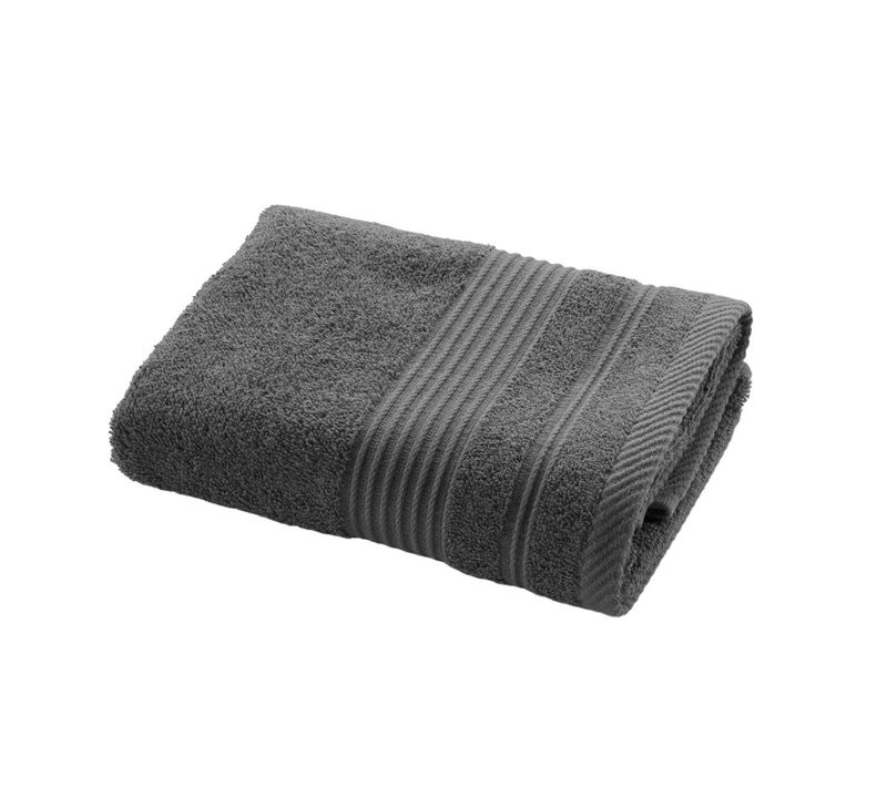 Serviette De Toilette "tendresse" 50x90cm Anthracite