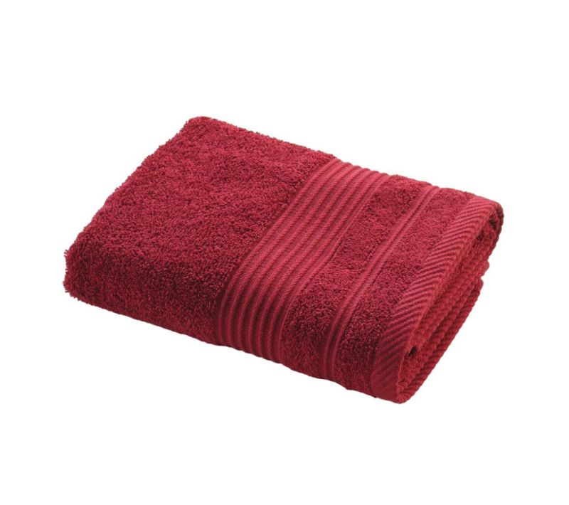 Serviette De Toilette "tendresse" 50x90cm Rubis