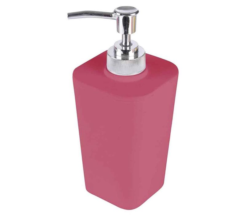 Distributeur De Savon Soft Touch "vitamine" 18cm Framboise