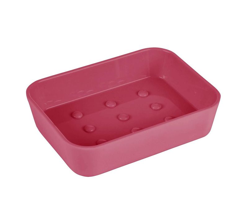 Porte-savon Soft Touch "vitamine" 11cm Framboise