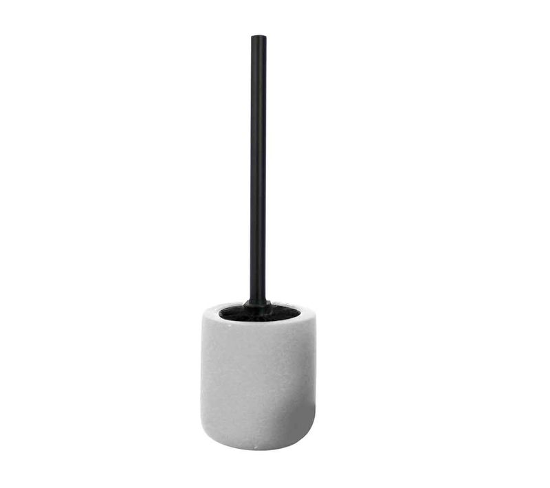 Brosse Wc Unie Soft Touch "mambo" 38cm Blanc