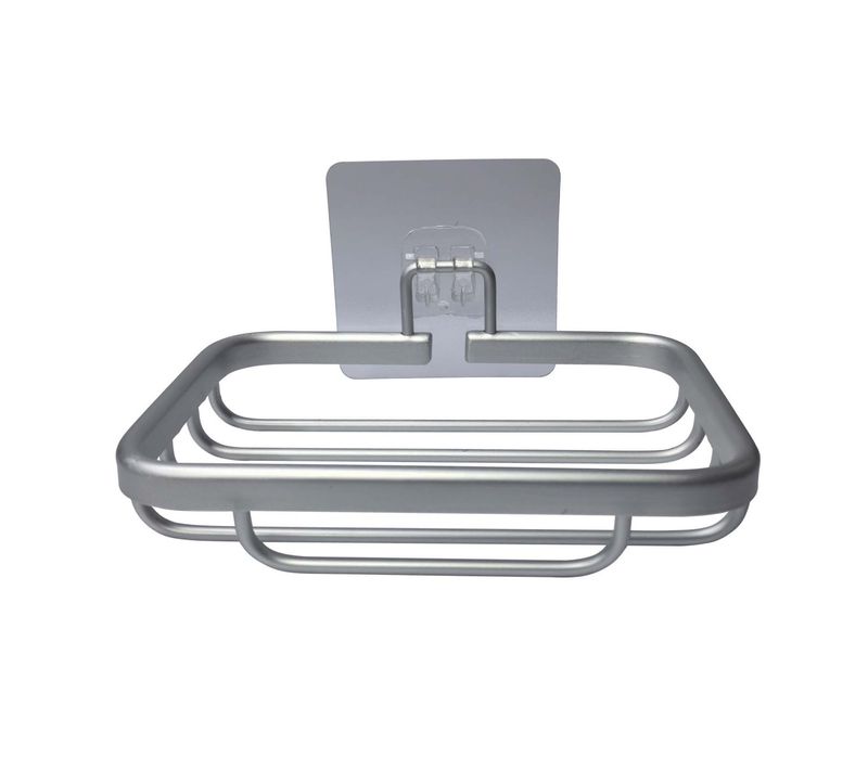 Porte Savon Mural Adhésif "filaire" 14cm Chrome