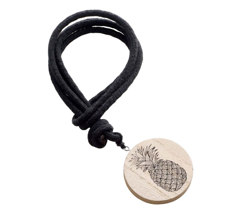 Embrasse De Rideau En Bois "guarani" 41cm Noir