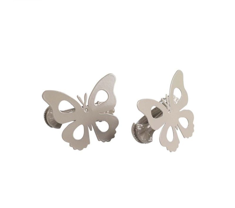 Lot De 2 Embrasses De Rideau "papillando" 7cm Taupe
