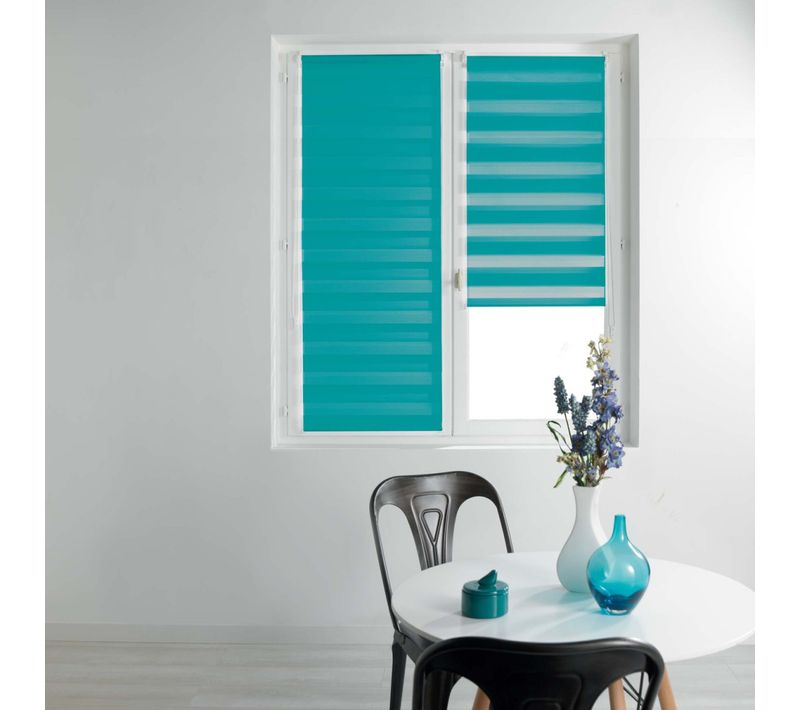Store Enrouleur Jour Nuit "daynight" 60x90cm Bleu