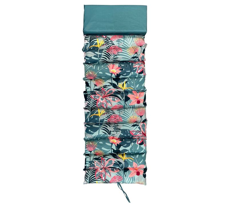 Matelas De Plage Déperlant Avec Oreiller Intégré Amazonia Bleu