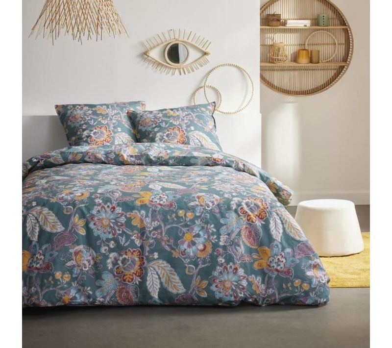 Parure De Couette - Sunshine 0.16 - 220x240cm - 2 Personnes - Imprimée - Coton 57 Fils