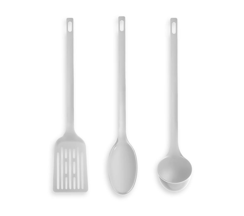 Lot De 3 Ustensiles De Cuisine Kitchen Blanc