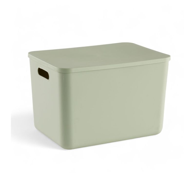 Panier De Rangement Avec Couvercle Plastique Equipment Vert