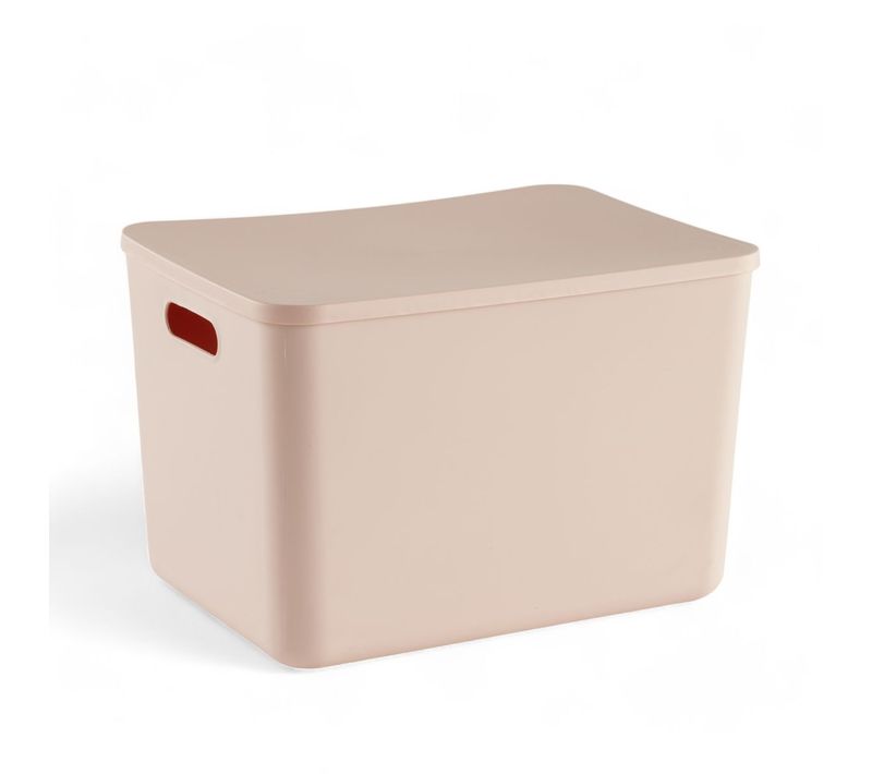 Panier De Rangement Avec Couvercle Plastique Equipment Rose