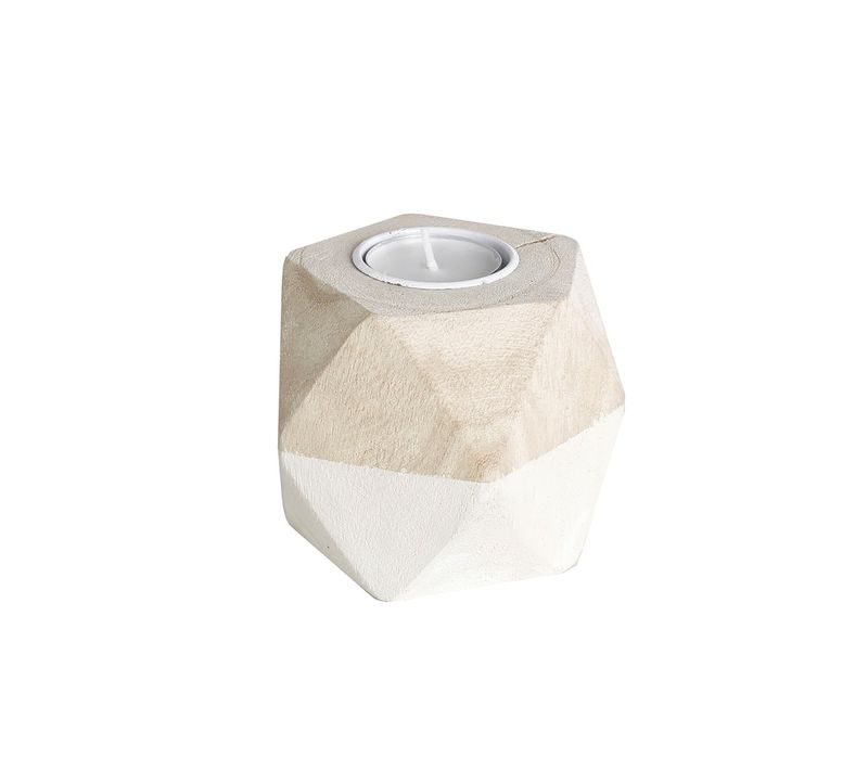 Bougeoir Origami Simplicity Blanc