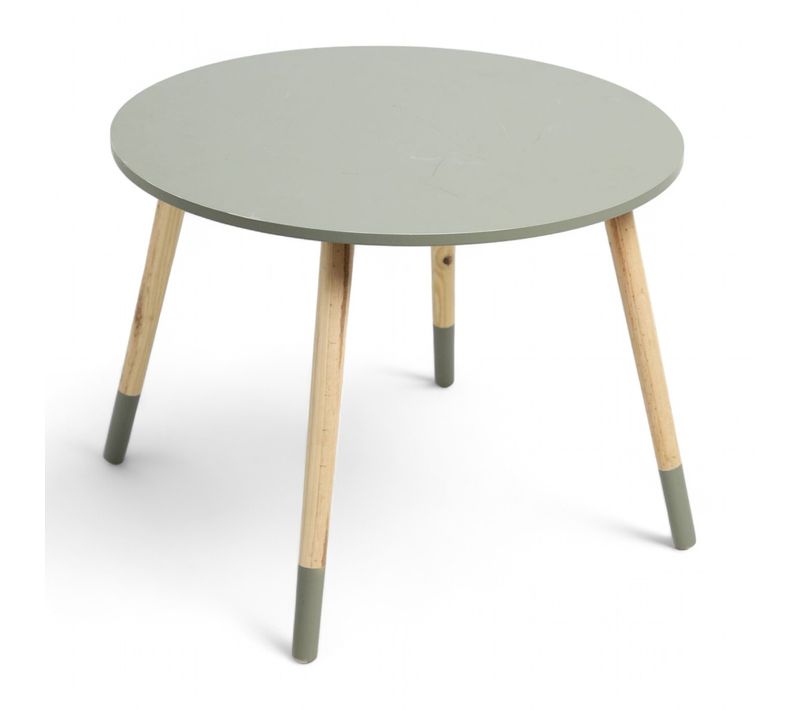 Table Ronde Enfant Bois Le Roi De La Jungle Sauge