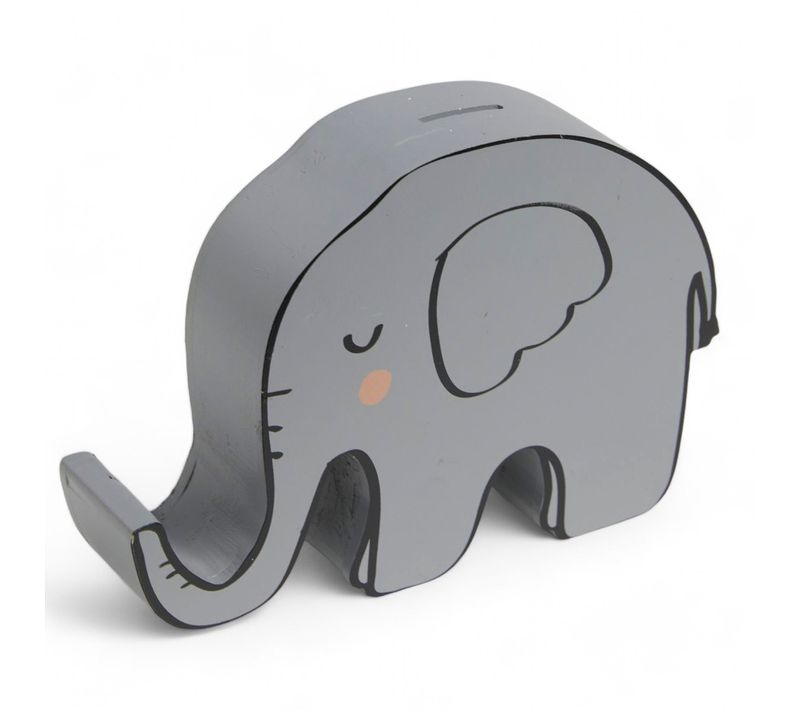 Tirelire Enfant Éléphant Le Roi De La Jungle Gris