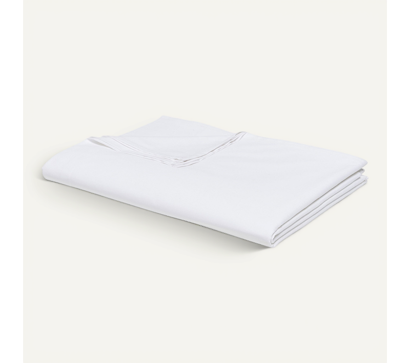 Drap Plat En Coton "organic" - Blanc - 180 X 290 Cm