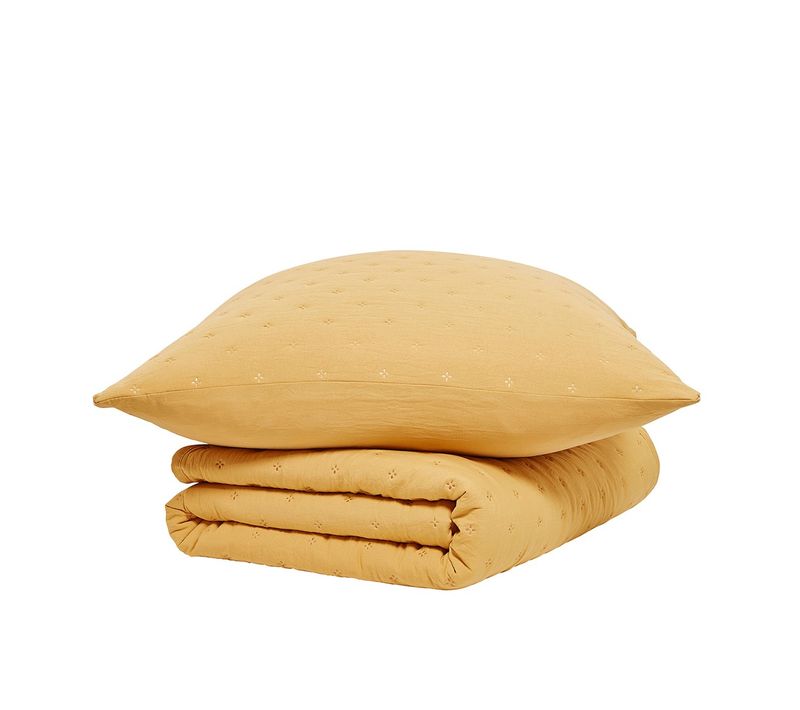 Couvre Lit Boutis Essential 240x260 Cm Jaune