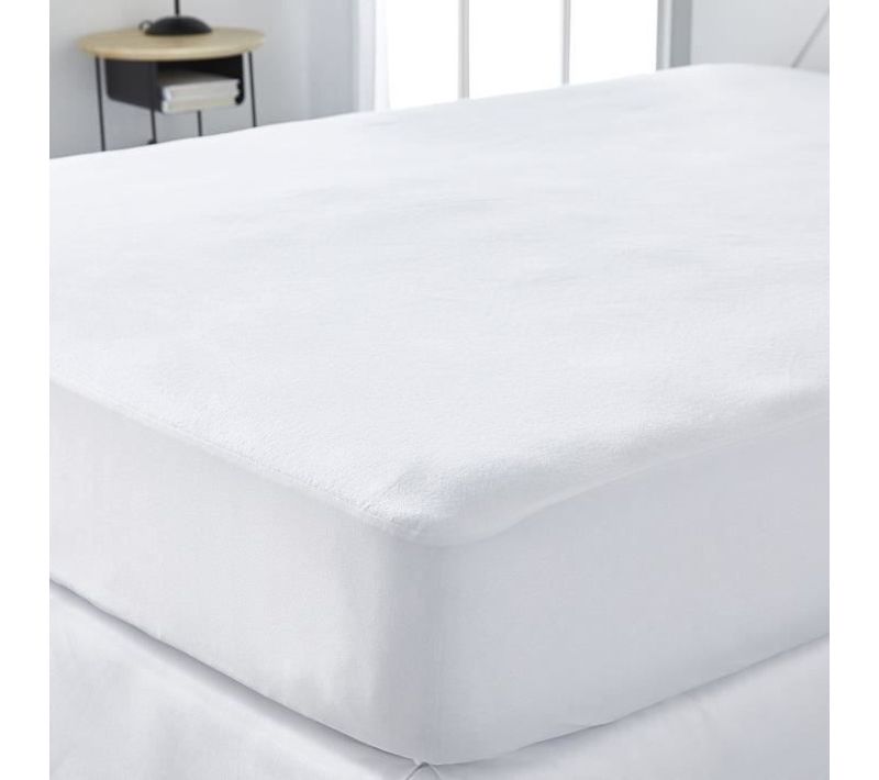 Protège Matelas Imperméable - Essential - Pour Lit 2 Personnes - 140 X 190 Cm - Anti-acariens