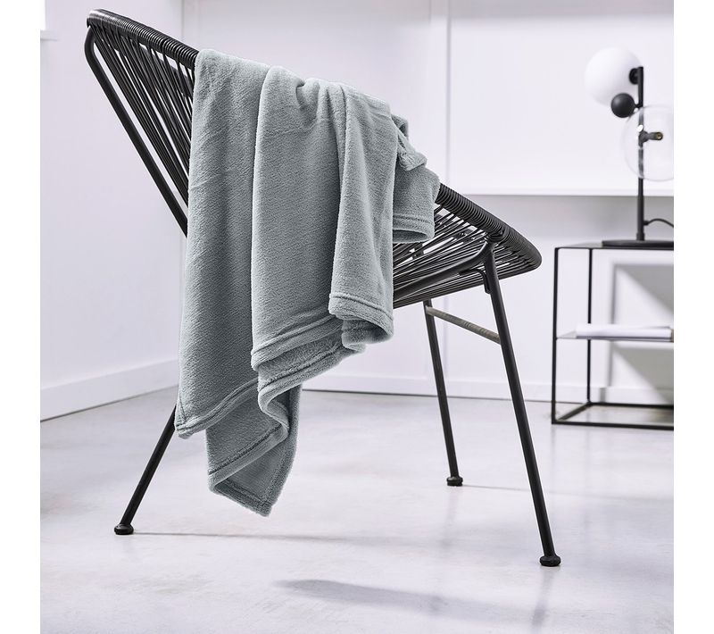 Plaid Polaire Uni Essential Beige