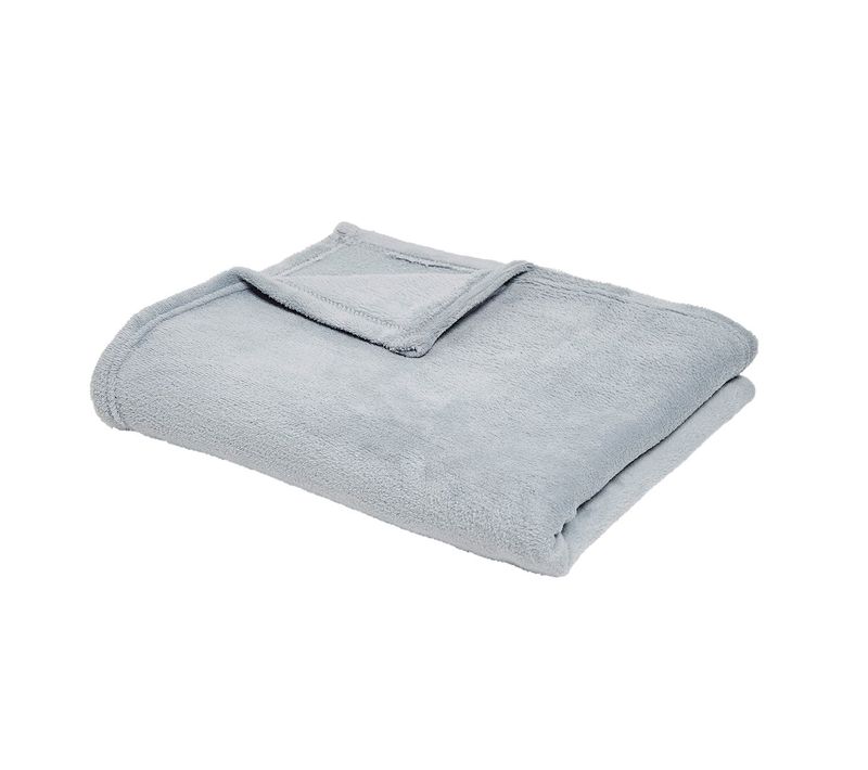 Plaid Polaire Uni Essential 125x150 Cm Gris