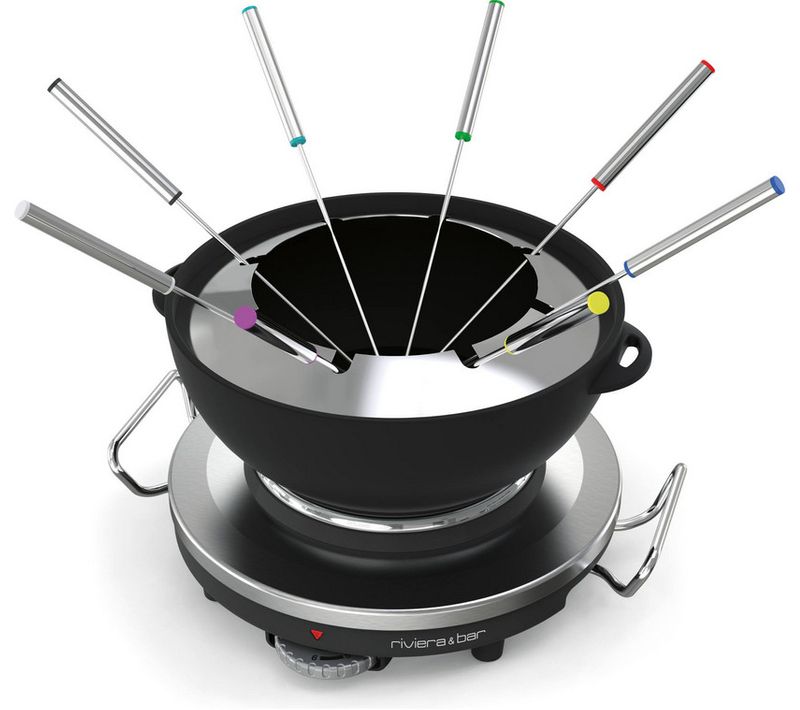 Fondue Et Réchaud électrique 1000w 8 Fourchettes Qfd340