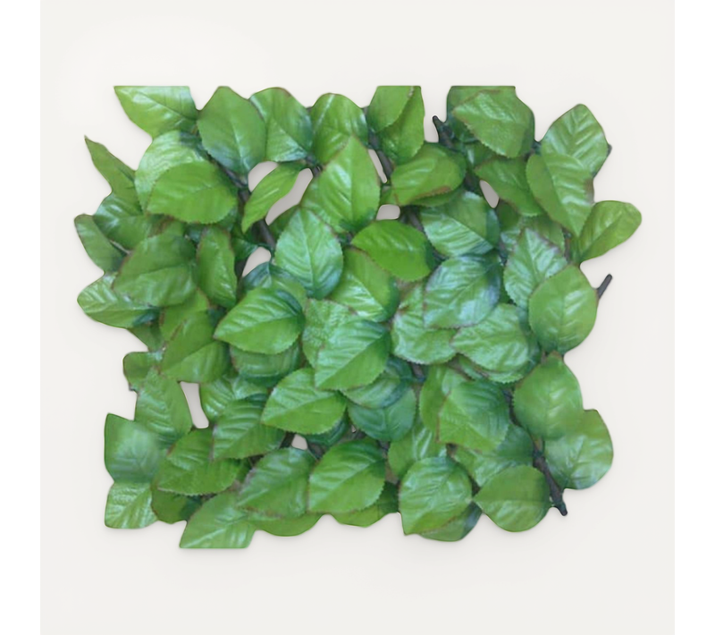 Haie Artificielle Feuilles De Rosier En Rouleau 1.5 X 3 M