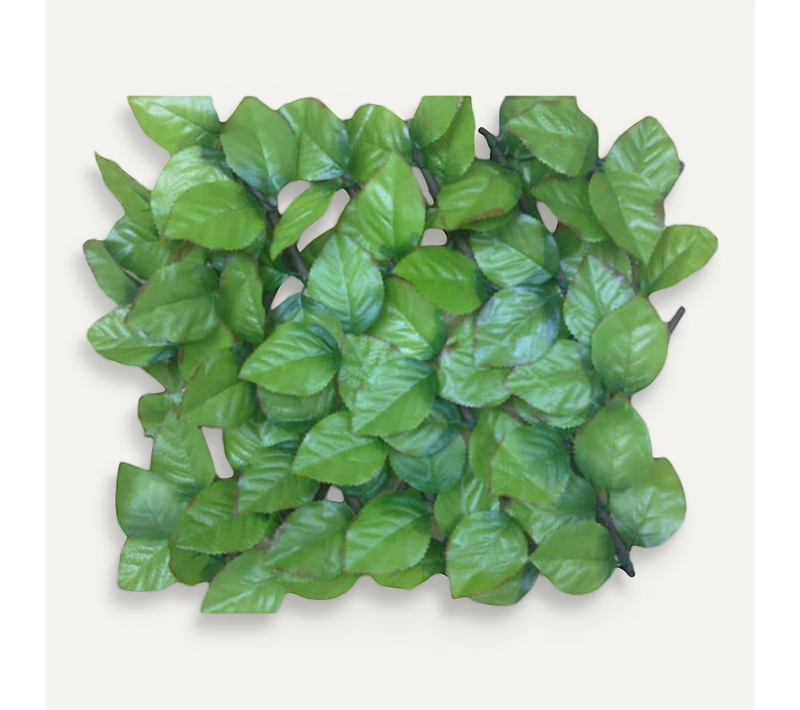 Haie Artificielle Feuilles De Rosier En Rouleau 1 X 3 M