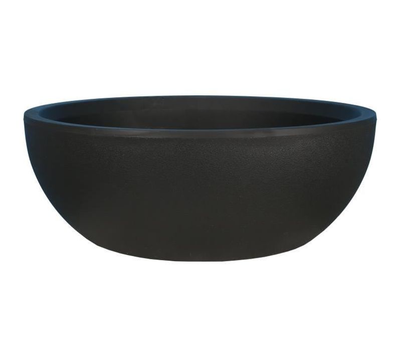 Coupe Pot De Fleurs - Granit D40 - Noir