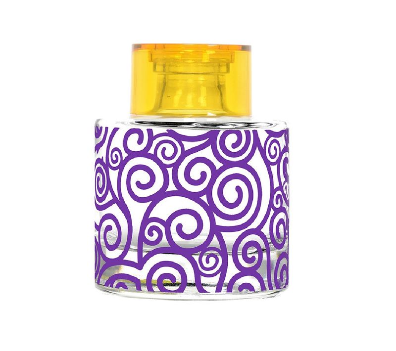 Diffuseur De Parfum Vide Arabesque Violet 200 Ml En Verre