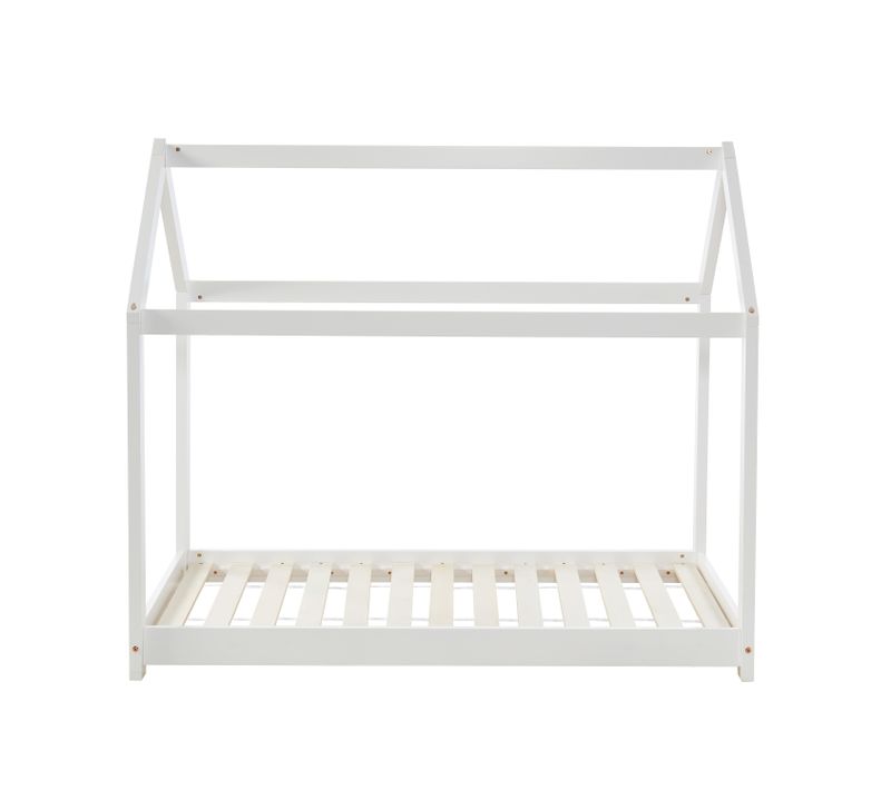 Lit Enfant Cabane Tiny  Pin Blanc  70x140 Sommier Inclus