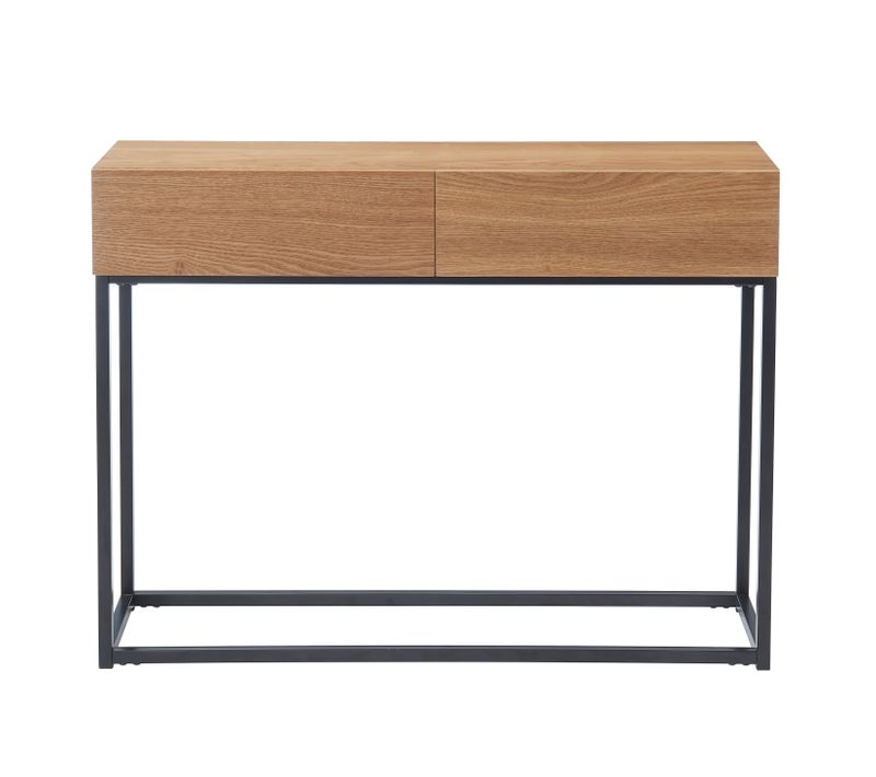 Console Brixton  Placage Frêne   2 Tiroirs 100cm