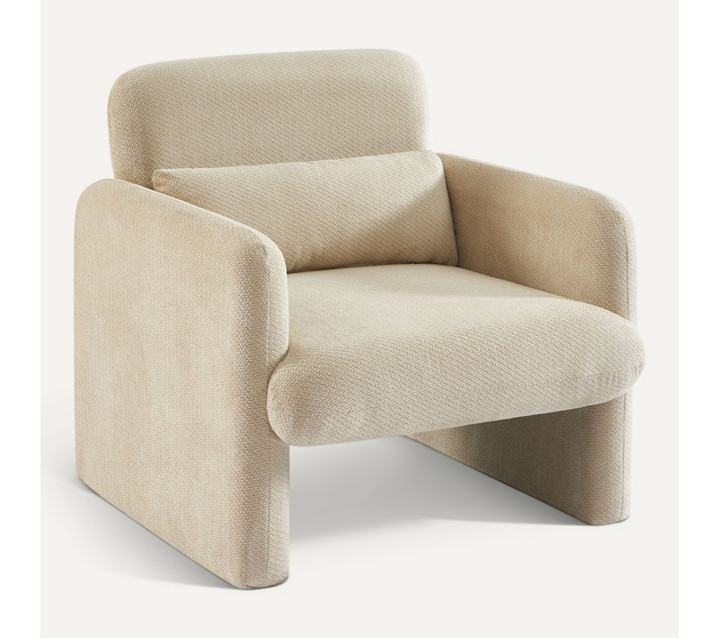 Fauteuil Oma Tissu Beige