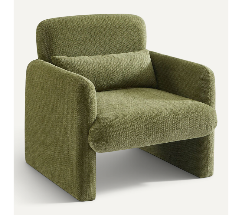 Fauteuil Oma Tissu Vert