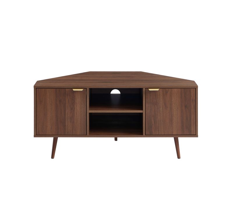 Meuble TV D'angle Jeanne Effet Noyer 115cm