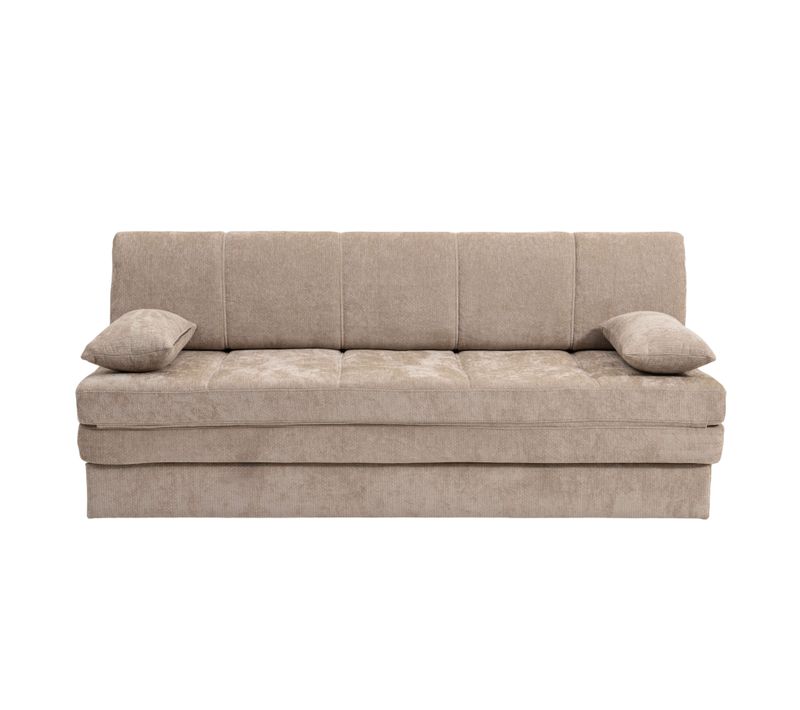 Banquette Luma Convertible 3 Places Tissu Chenille Marron