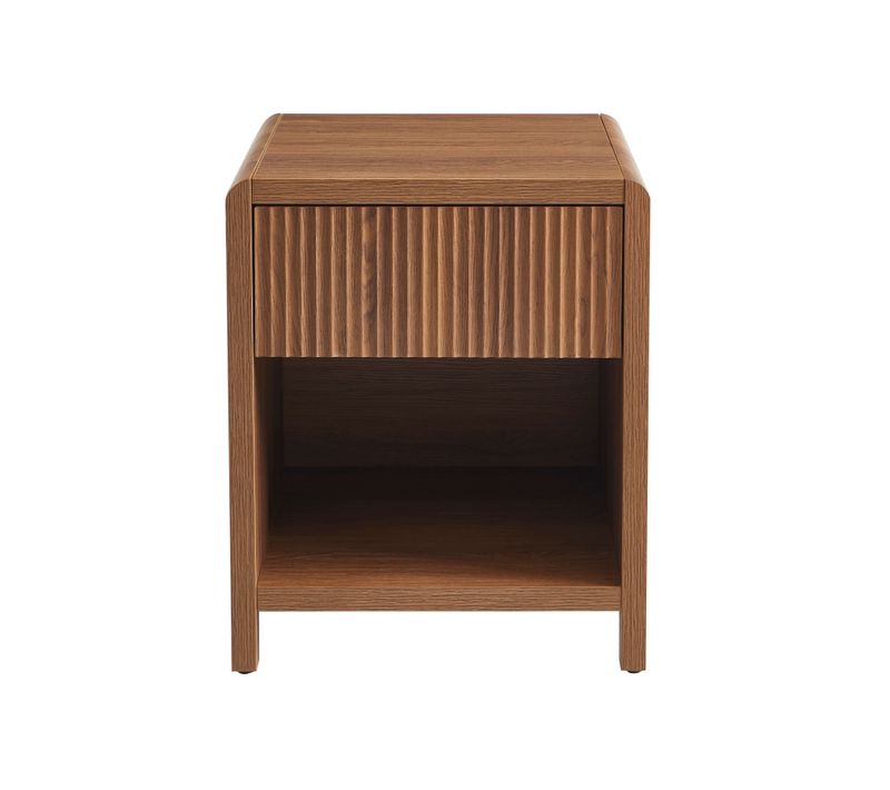 Table De Chevet Utica Effet Noyer