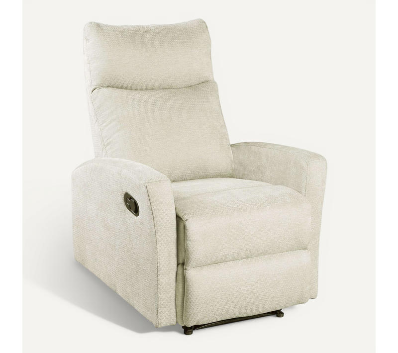 Fauteuil Relax Manuel Antares 1 Place Tissu Beige