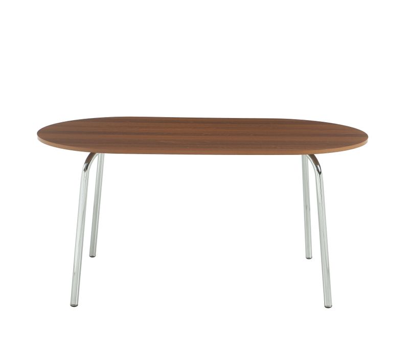 Table À Manger Vassi Effet Noyer 160 Cm
