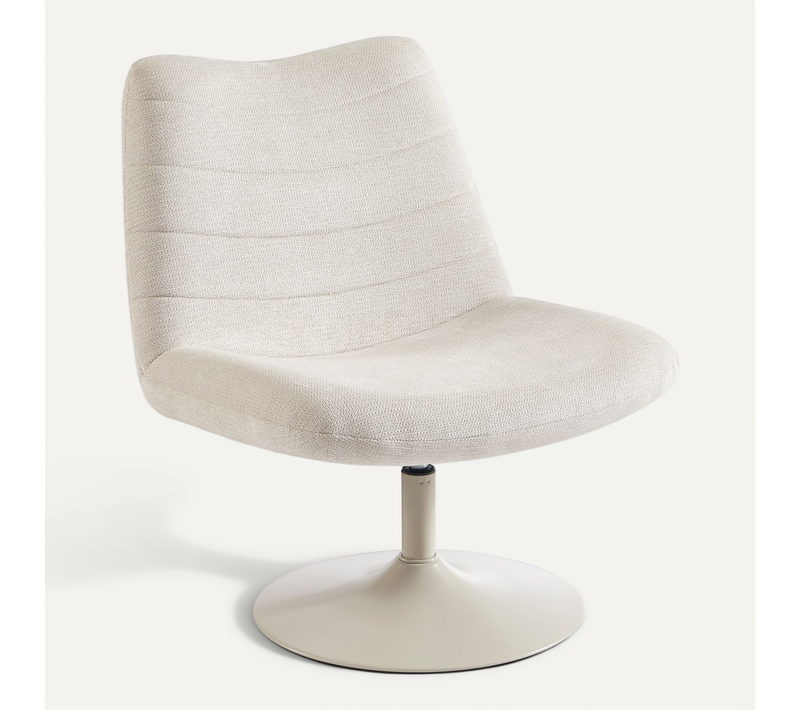 Fauteuil Rotatif Antea Tissu Beige