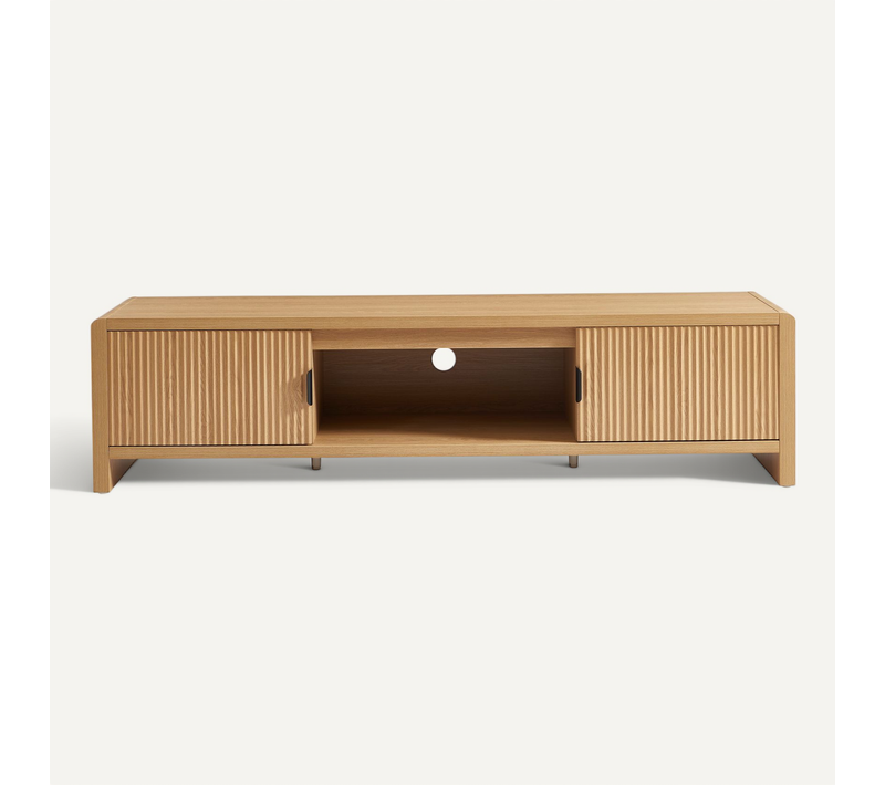 Meuble TV Utica Effet Chêne 160cm