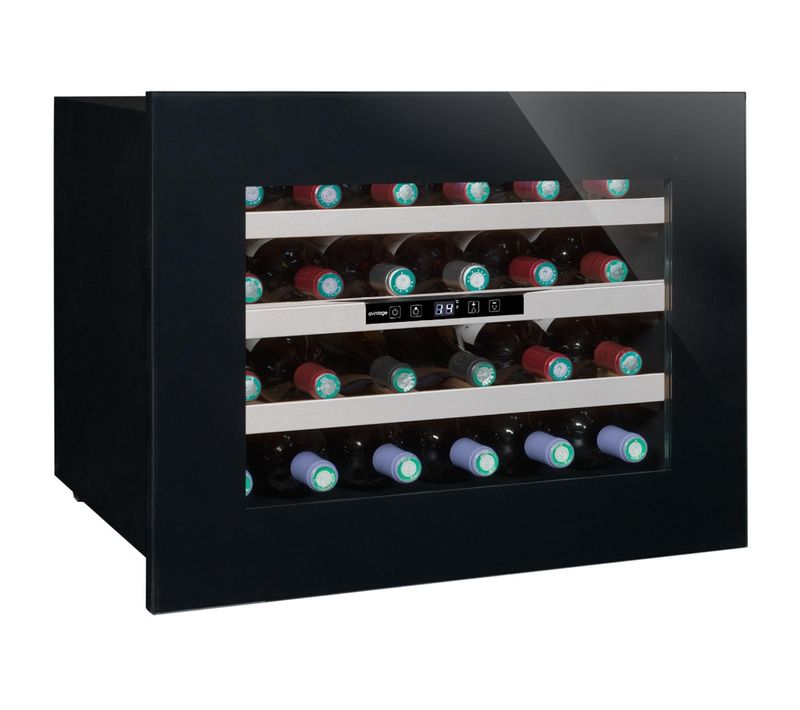 Cave à Vin Encastrable 24 Bouteilles, Noir - Avi24premium