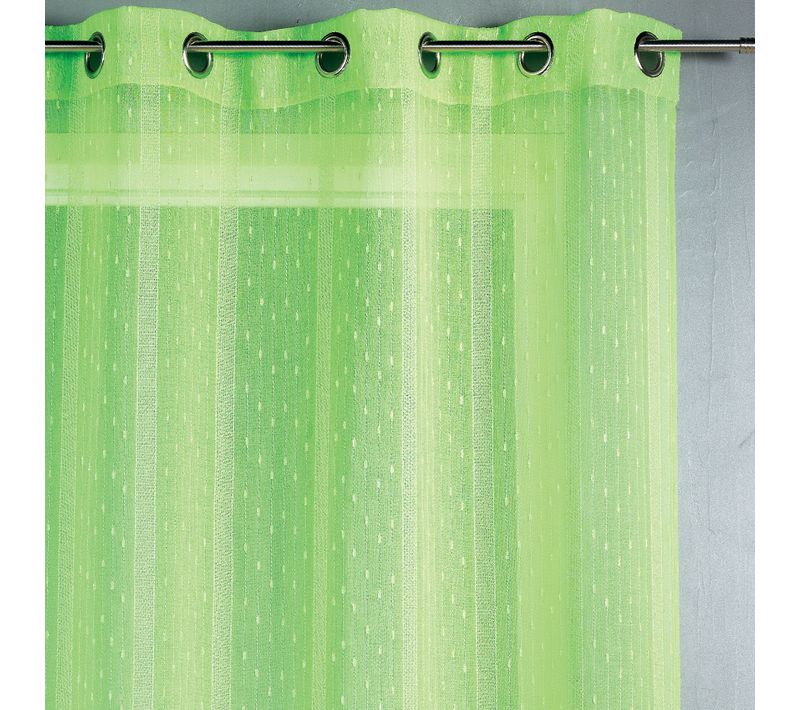 Voilage Tissé Et Fileté - 300x240 Cm - Vert Clair