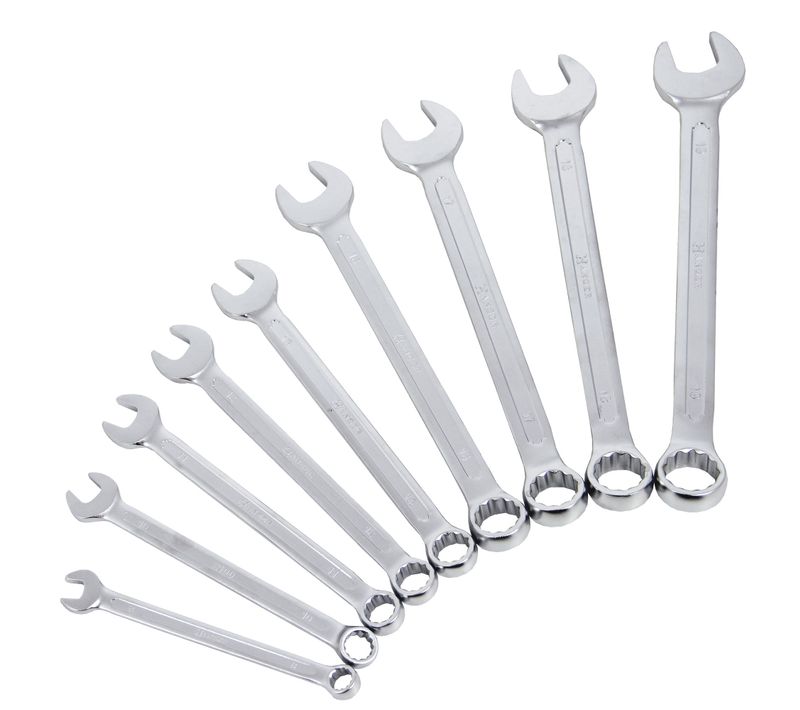 Jeu De 9 Clés Mixtes De 8 à 19 Mm - Hanger - 210090
