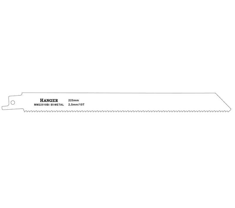 Lames De Scie Sabre Mm22510bi L 225mm Pour Bois Et Métal - Hanger - 150302
