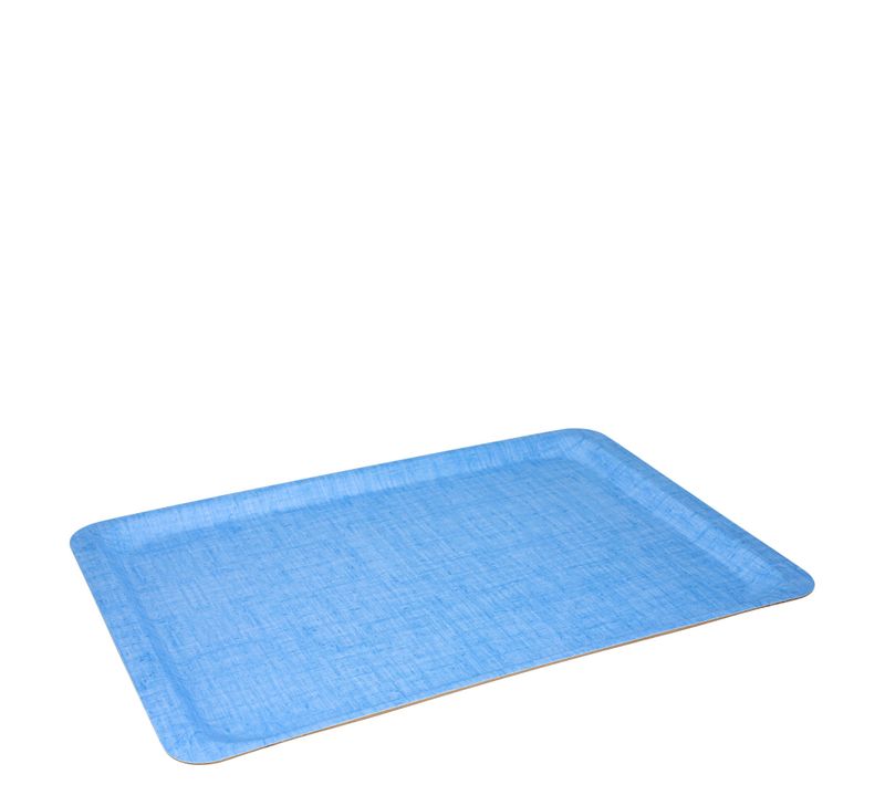 Grand Plateau Rectangulaire Vintage - Bleu