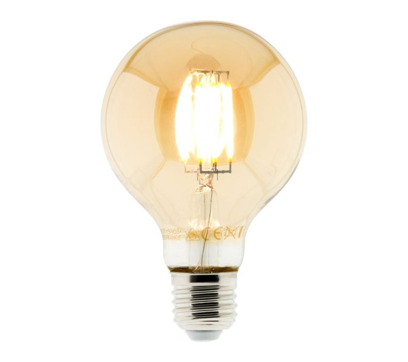 Ampoule Déco Filament LED Ambrée 6w E27 - Elexity