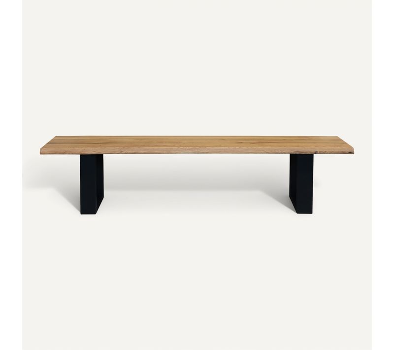 Banc VIVIANE Chêne masif L.200 cm