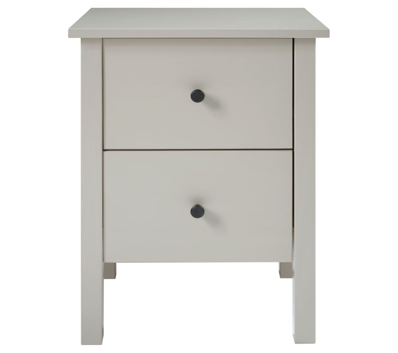 Chevet 2 tiroirs H.60 cm MARGOT Taupe